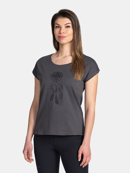 Kilpi Tricou imprimat de damă gri închis Kilpi ROANE