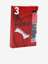 HUGO Set de trei pantaloni în negru, violet și roz HUGO