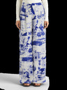 Scotch & Soda Pantaloni cu model albastru pentru femei Scotch & Soda Eleni