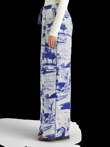 Scotch & Soda Pantaloni cu model albastru pentru femei Scotch & Soda Eleni