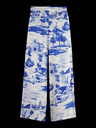 Scotch & Soda Pantaloni cu model albastru pentru femei Scotch & Soda Eleni