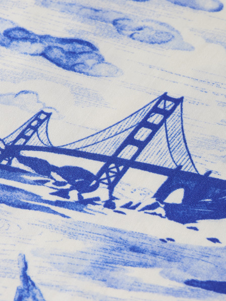 Scotch & Soda Pantaloni cu model albastru pentru femei Scotch & Soda Eleni