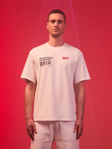 Celio Tricou imprimat alb pentru bărbați Celio UFC