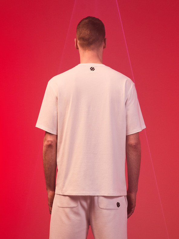 Celio Tricou imprimat alb pentru bărbați Celio UFC