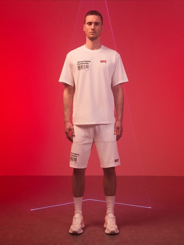 Celio Tricou imprimat alb pentru bărbați Celio UFC