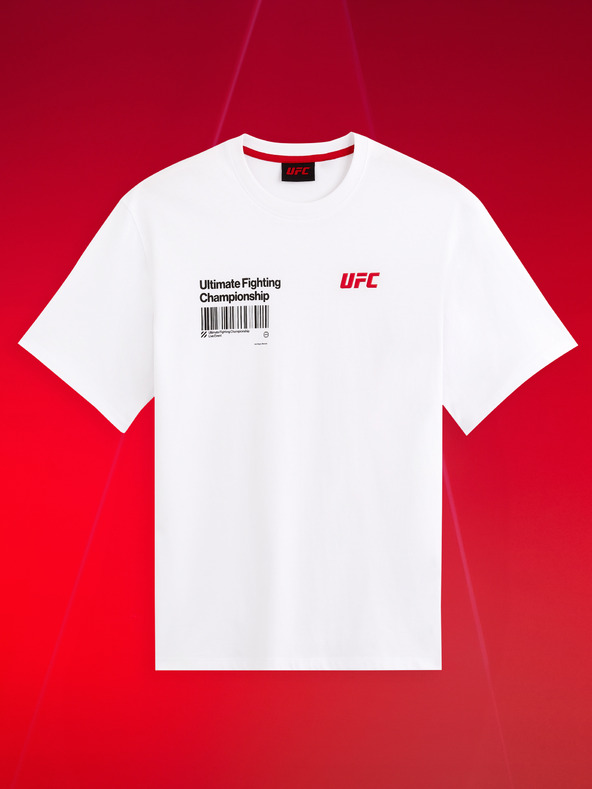 Celio Tricou imprimat alb pentru bărbați Celio UFC
