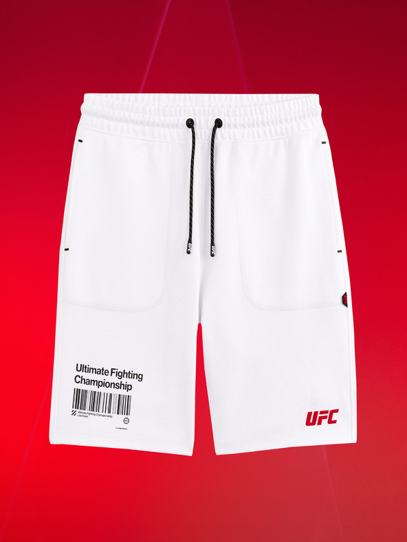 Celio Pantaloni scurți albi pentru bărbați Celio UFC