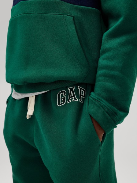 GAP Pantaloni de trening fleece logo army pentru copii GAP