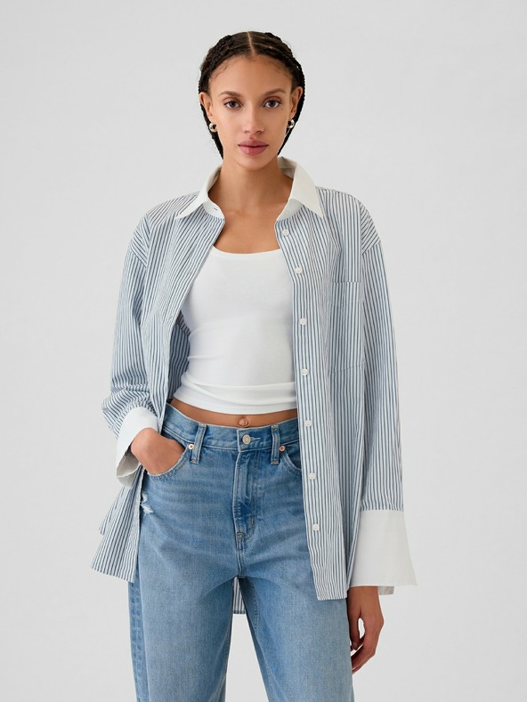 GAP Cămașă oversize din poplin Big Shirt GAP