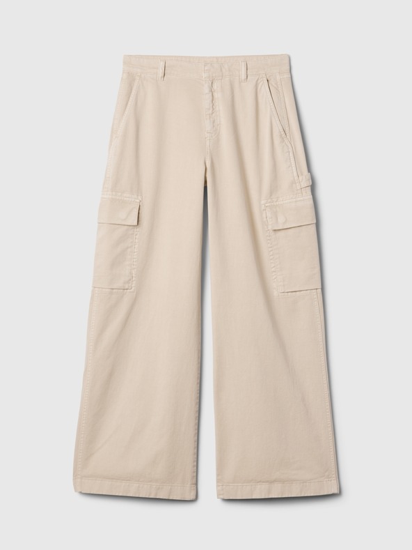 GAP Pantaloni cu buzunare Baggy Khaki Cargo GAP