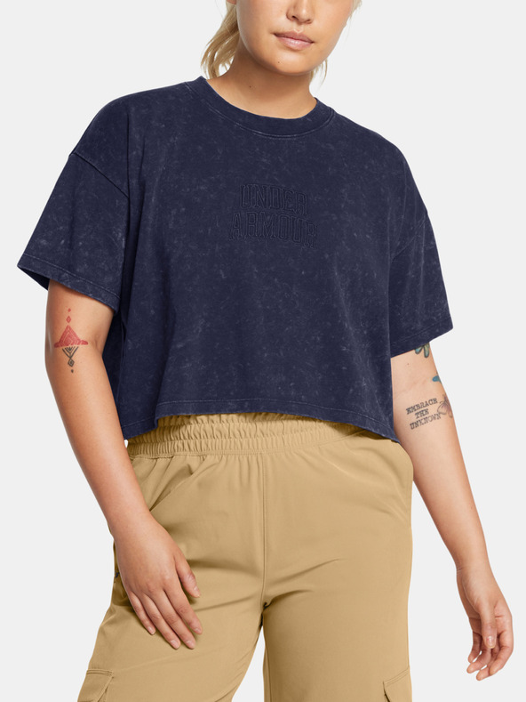 Under Armour Tricou pentru femei Under Armour UA W VARSITY CROP HW SS