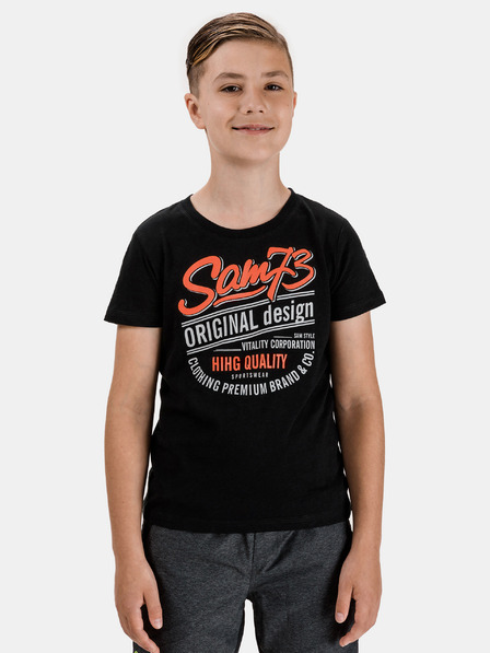 Sam 73 Tricou negru pentru băieți SAM 73 Archie