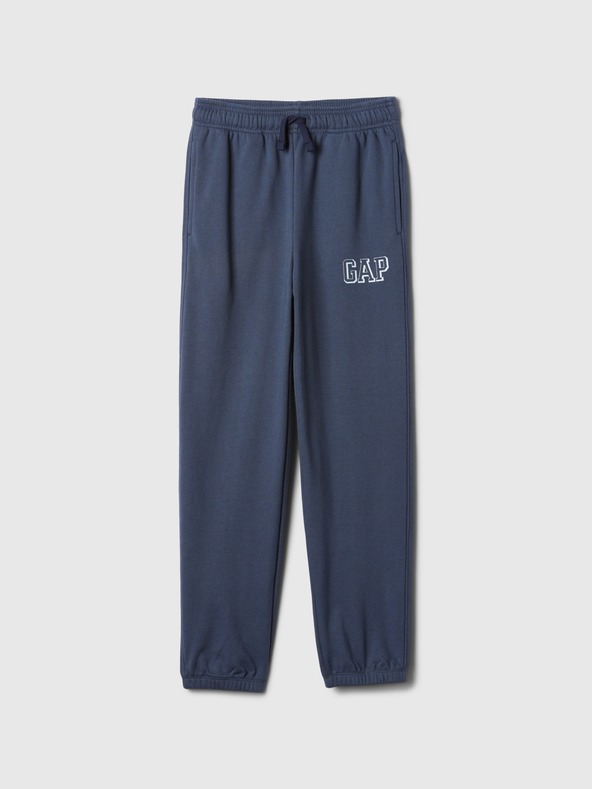 GAP Pantaloni de trening fleece logo army pentru copii GAP