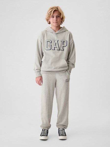 GAP Pantaloni de trening fleece logo army pentru copii GAP