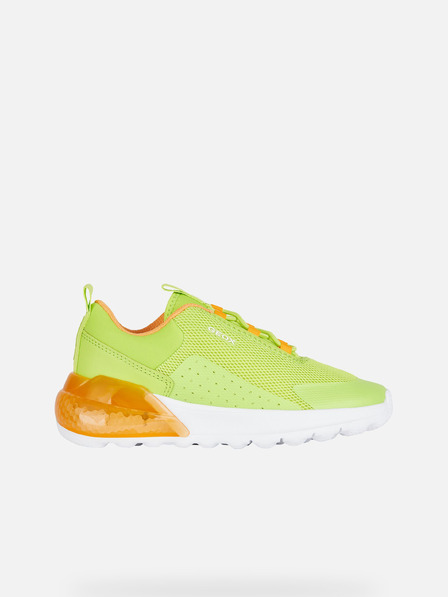 Geox Pantofi sport pentru băieți verde deschis Geox Activart illuminus