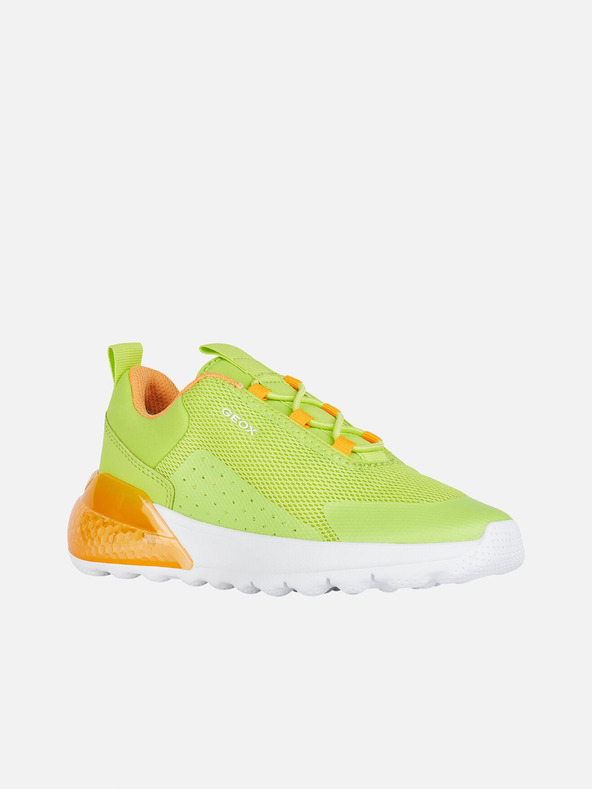 Geox Pantofi sport pentru băieți verde deschis Geox Activart illuminus