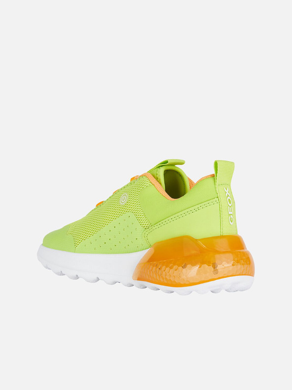 Geox Pantofi sport pentru băieți verde deschis Geox Activart illuminus