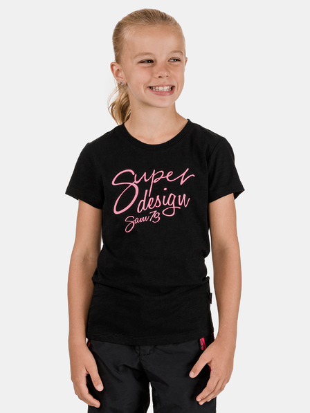 Sam 73 Tricou negru pentru fete SAM 73 Caitlyn