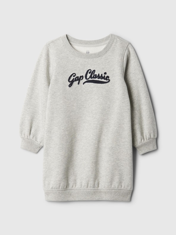 GAP Rochie copii cu glugă și logo GAP