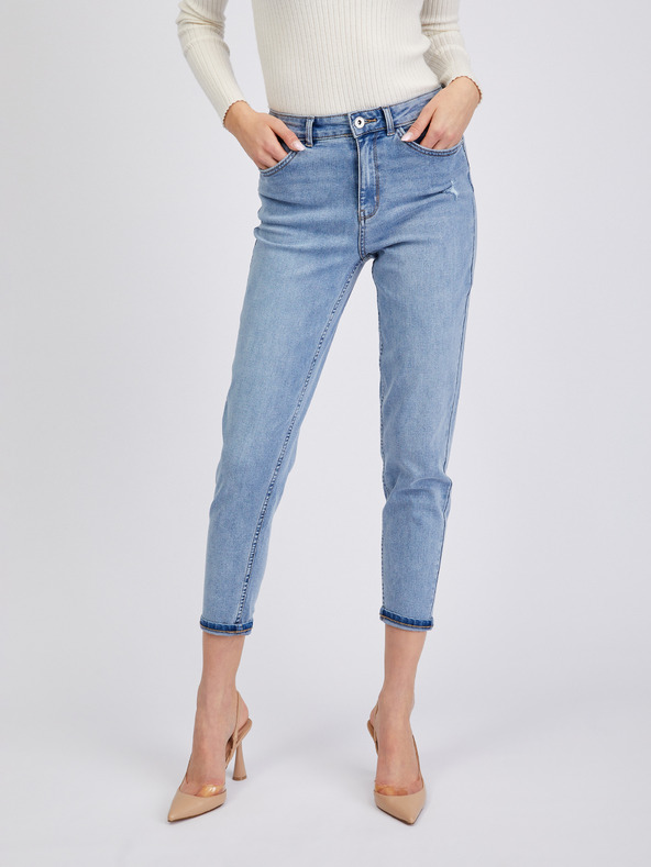 Orsay Jeans scurți light blue mom fit pentru femei ORSAY