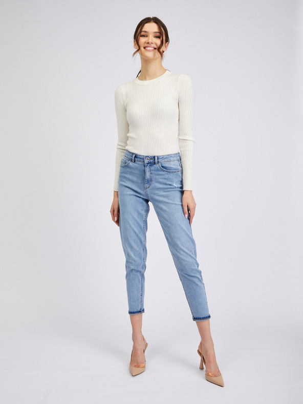 Orsay Jeans scurți light blue mom fit pentru femei ORSAY