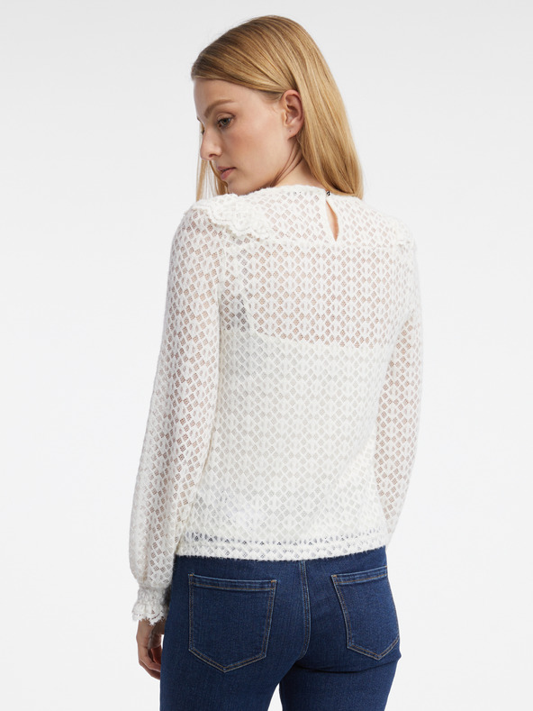 Orsay Bluză albă cu model pentru femei ORSAY