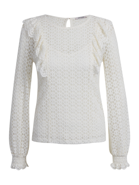 Orsay Bluză albă cu model pentru femei ORSAY