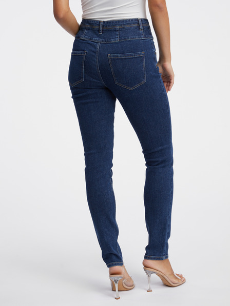 Orsay Blugi skinny fit albastru închis pentru femei ORSAY