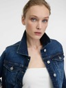 Orsay Jachetă din denim albastru închis pentru femei ORSAY