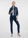 Orsay Jachetă din denim albastru închis pentru femei ORSAY