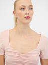 Orsay Tricou roz deschis cu mânecă scurtă pentru femei ORSAY