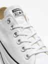 Converse Adidași Converse Chuck Taylor All Star albi cu platformă din pânză