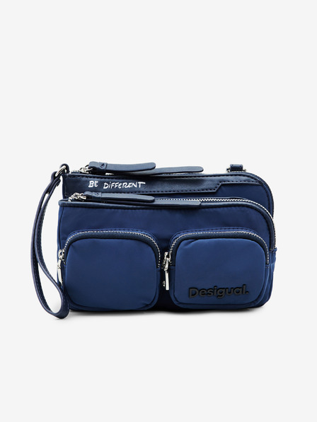 Desigual Geantă crossbody albastră pentru femei Desigual Pocketmas Linda