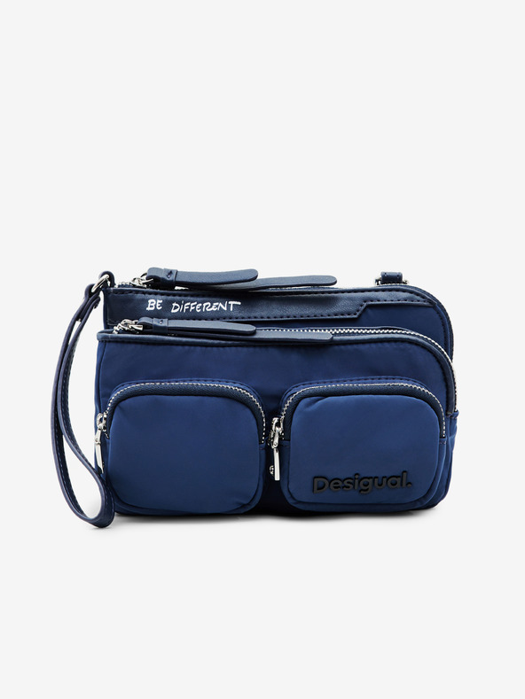 Desigual Geantă crossbody albastră pentru femei Desigual Pocketmas Linda