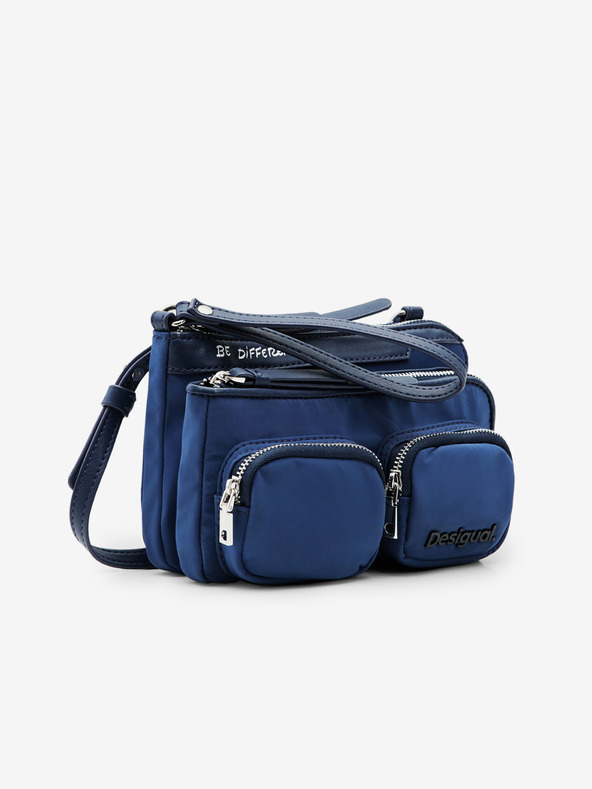 Desigual Geantă crossbody albastră pentru femei Desigual Pocketmas Linda