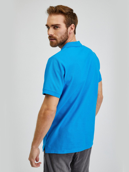 Sam 73 Tricou polo albastru din bumbac pentru bărbați SAM73 Chryz