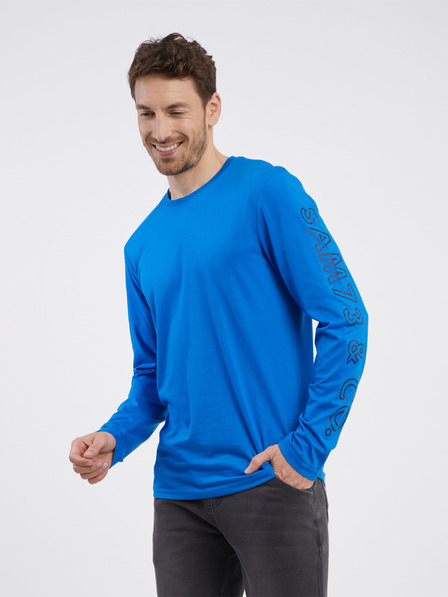 Sam 73 Tricou albastru cu mânecă lungă pentru bărbați SAM 73 Regulus