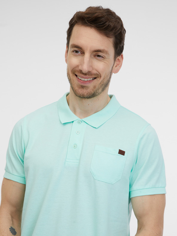 Sam 73 Tricou polo turcoaz pentru bărbați SAM 73 Julian