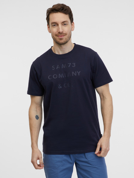 Sam 73 Tricou albastru închis pentru bărbați SAM 73 Milhouse