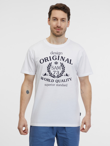 Sam 73 Tricou alb pentru bărbați SAM 73 Maverick