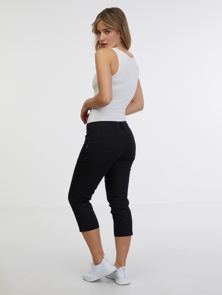 Sam 73 Blugi negri trei sferturi slim fit pentru femei SAM 73 Amara