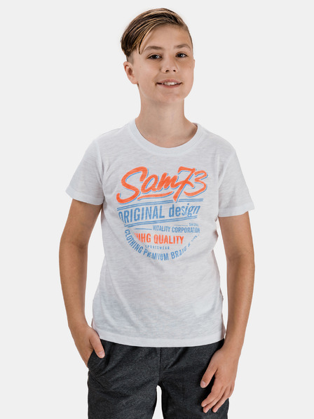 Sam 73 Tricou alb pentru băieți SAM 73 Archie