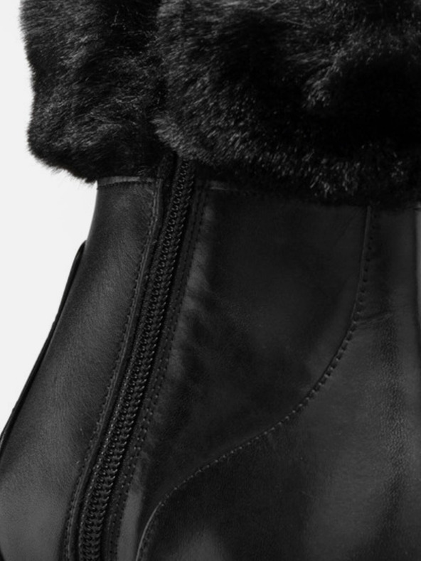 Geox Negru Cizme de gleznă Geox Felleny pentru femei