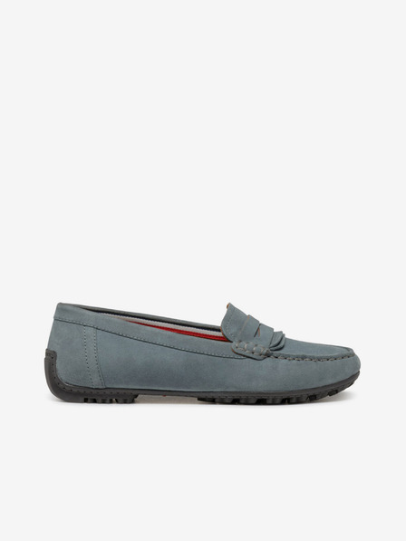 Geox Mocasini verde deschis pentru femei Geox Kosmopolis + Grip