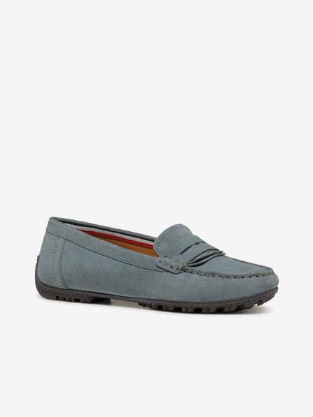 Geox Mocasini verde deschis pentru femei Geox Kosmopolis + Grip