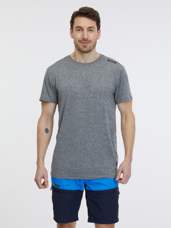 Sam 73 Tricou bărbătesc gri cu dungi SAM 73 Fortunato