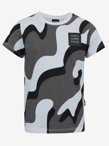 Sam 73 Tricou cu model gri pentru băieți SAM 73 Oscar