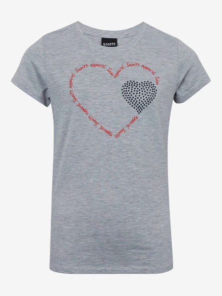 Sam 73 Tricou pentru fete gri deschis SAM 73 Alaina