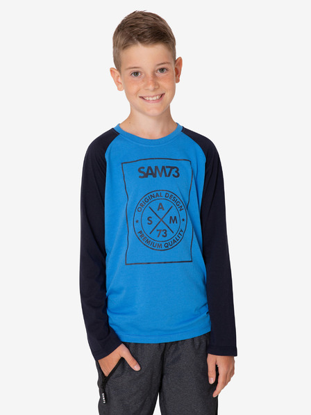 Sam 73 Tricou negru și albastru pentru băieți SAM 73 Jack
