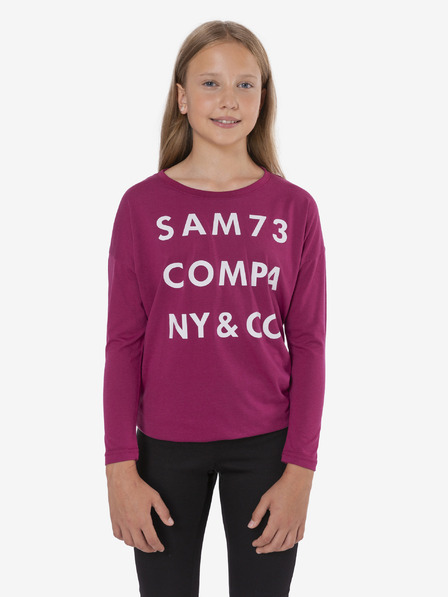 Sam 73 Tricou pentru fete roz închis SAM 73 Kat